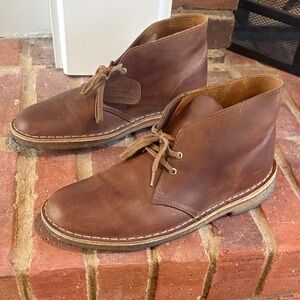 Clarks Men's Tan Brown Leather Chukka Boots 7.5